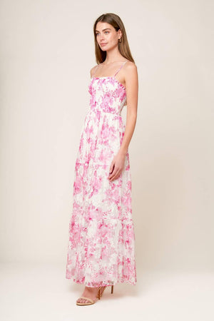 IN THIS MOMENT WOVEN LACE MAXI DRESS.