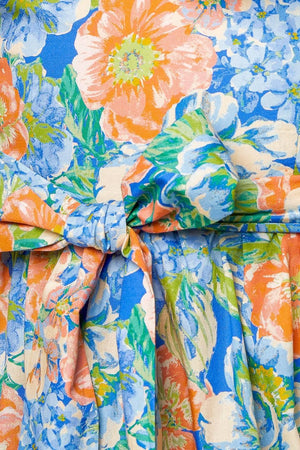 DELIGHTFUL GARDEN PARTY WOVEN MAXI DRESS.