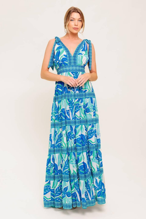 SHOW YOUR LOVE WOVEN MAXI DRESS.
