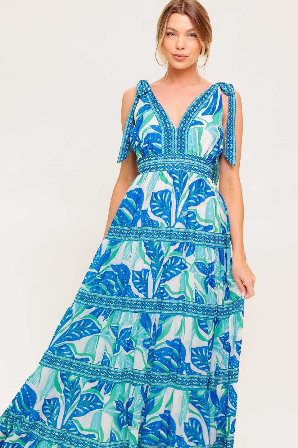 SHOW YOUR LOVE WOVEN MAXI DRESS.