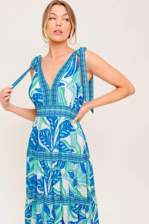 SHOW YOUR LOVE WOVEN MAXI DRESS.