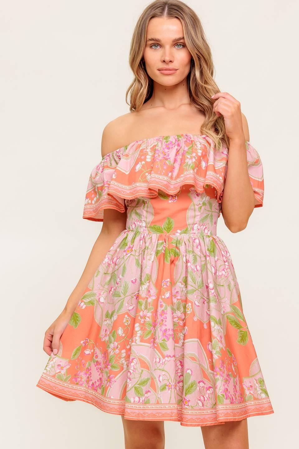 WHISPERING CORAL WOVEN MINI DRESS l FLYING TOMATO – Flying Tomato WHISPERING CORAL WOVEN MINI DRESS l FLYING TOMATO – Flying Tomato