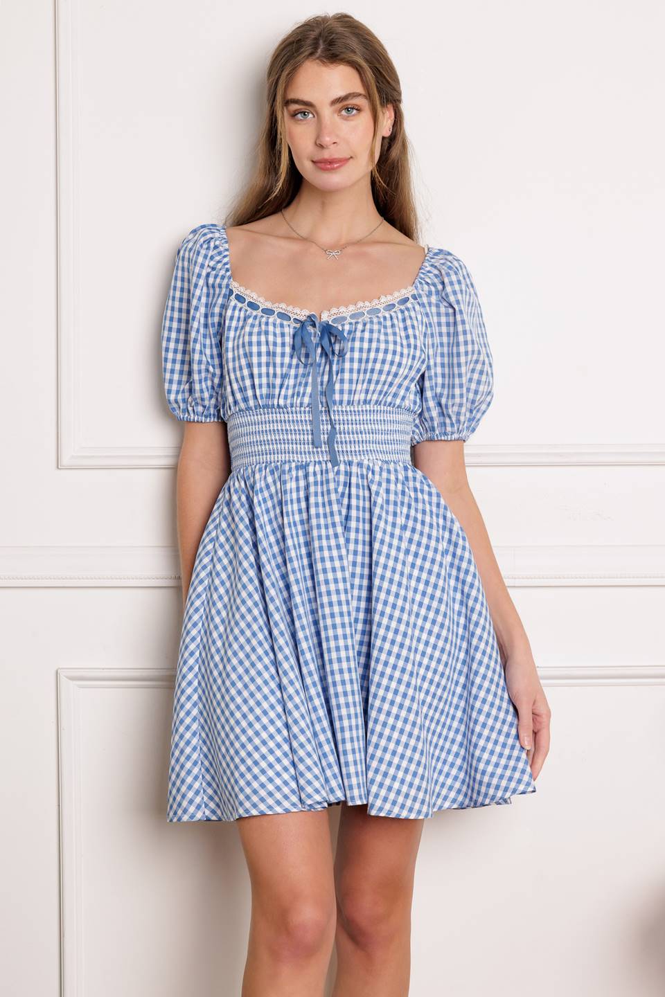 BREEZE THROUGH PARADISE WOVEN MINI DRESS