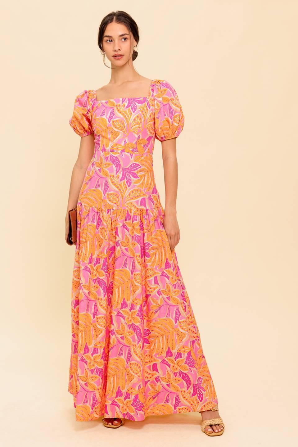 LITTLE LUXURIES WOVEN MAXI DRESS.