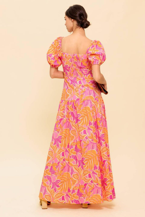 LITTLE LUXURIES WOVEN MAXI DRESS.