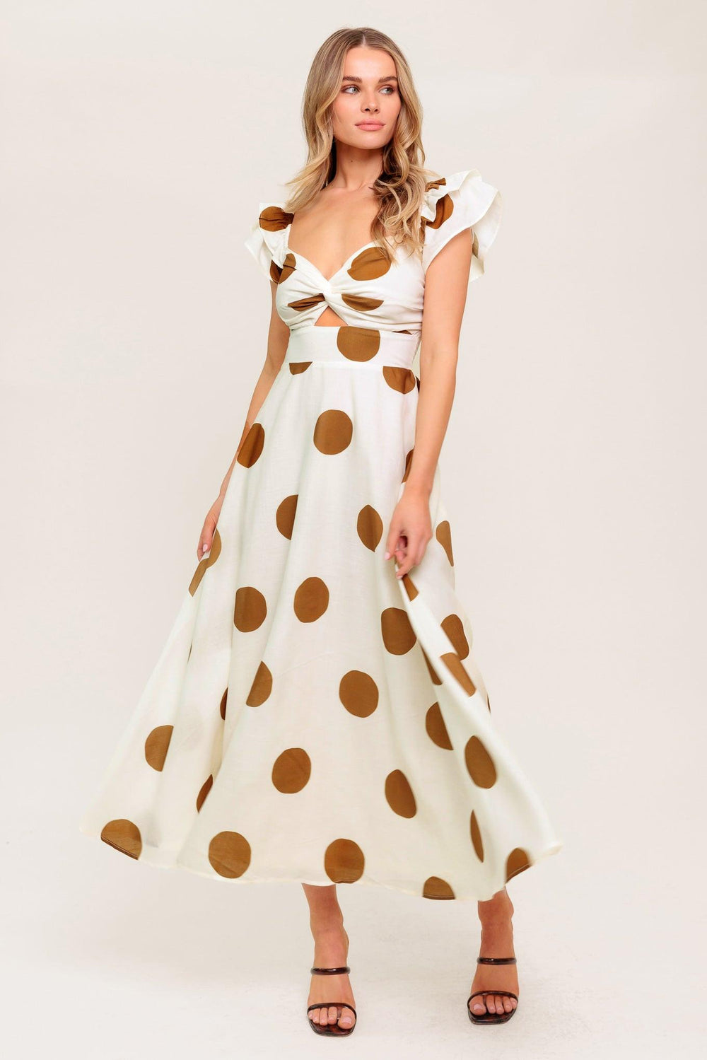 MOJITO MOOD WOVEN MIDI DRESS.