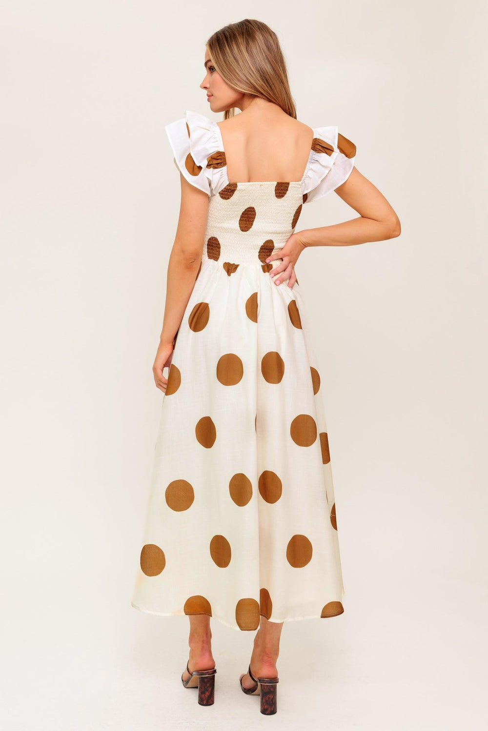 MOJITO MOOD WOVEN MIDI DRESS.