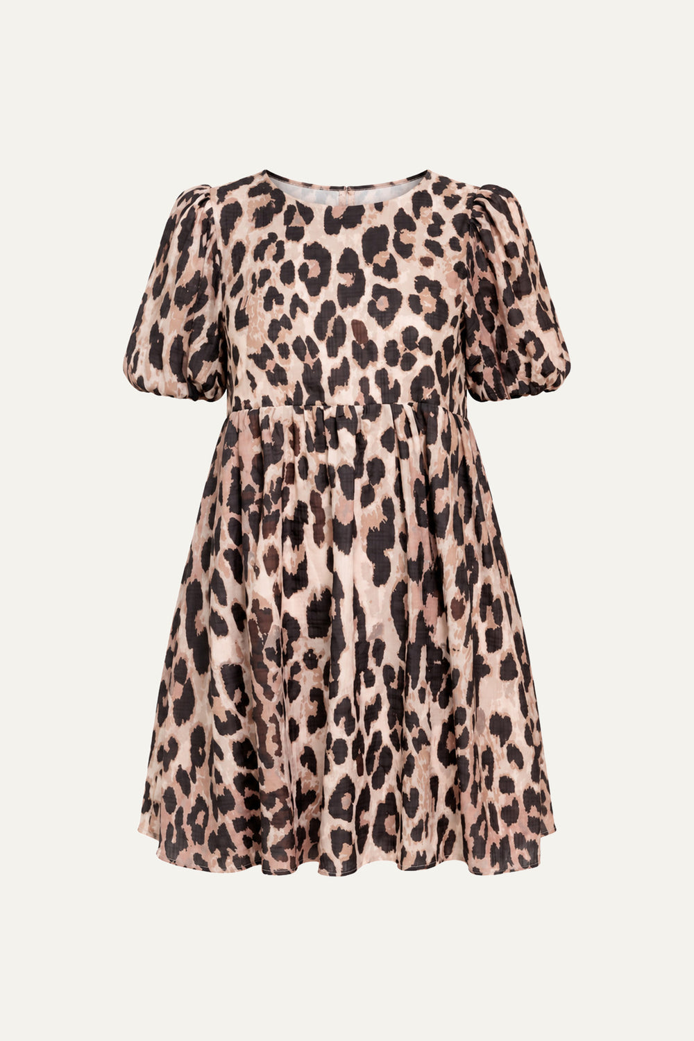 FOREVER YOURS LEOPARD WOVEN MINI DRESS