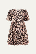 FOREVER YOURS LEOPARD WOVEN MINI DRESS