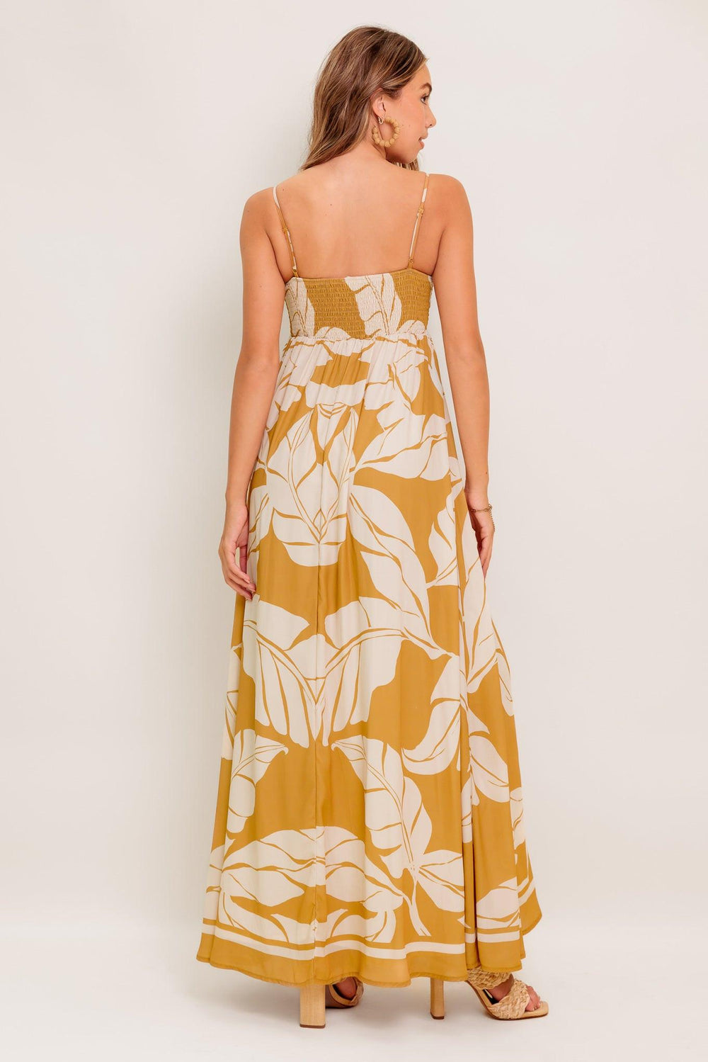 HEART OF HYDRANGEA WOVEN MAXI DRESS.