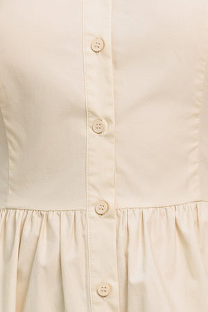 WORTH THE WAIT WOVEN MIDI DRESS.