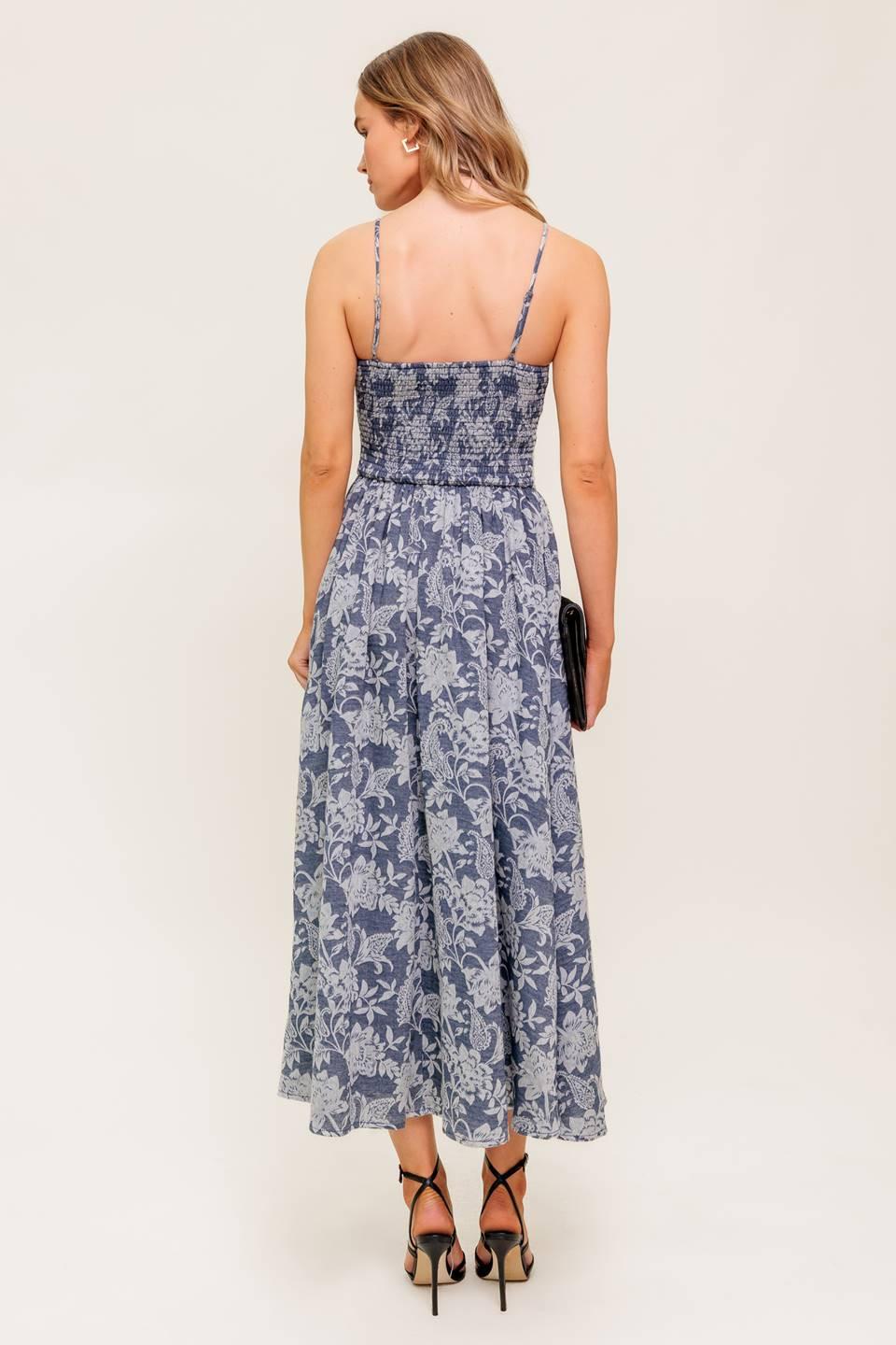 ORDINARY IS OVERRATED WOVEN MIDI DRESS.