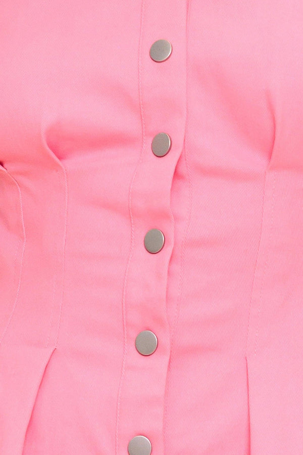 COTTON CANDY DAYS WOVEN MINI DRESS.