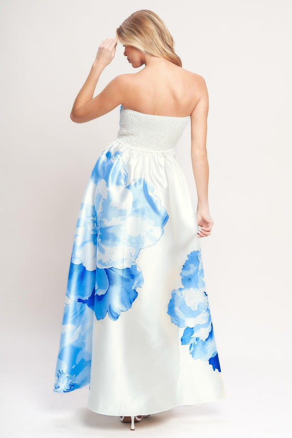 LUXE PEONY WOVEN MAXI DRESS - Flying Tomato - DRESSES - Flying Tomato