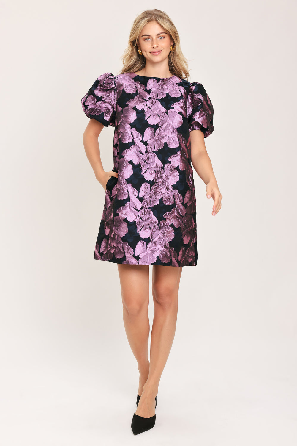 PARTY PERFECT WOVEN MINI DRESS