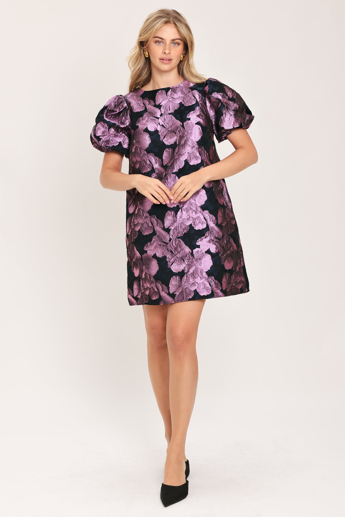 PARTY PERFECT WOVEN MINI DRESS