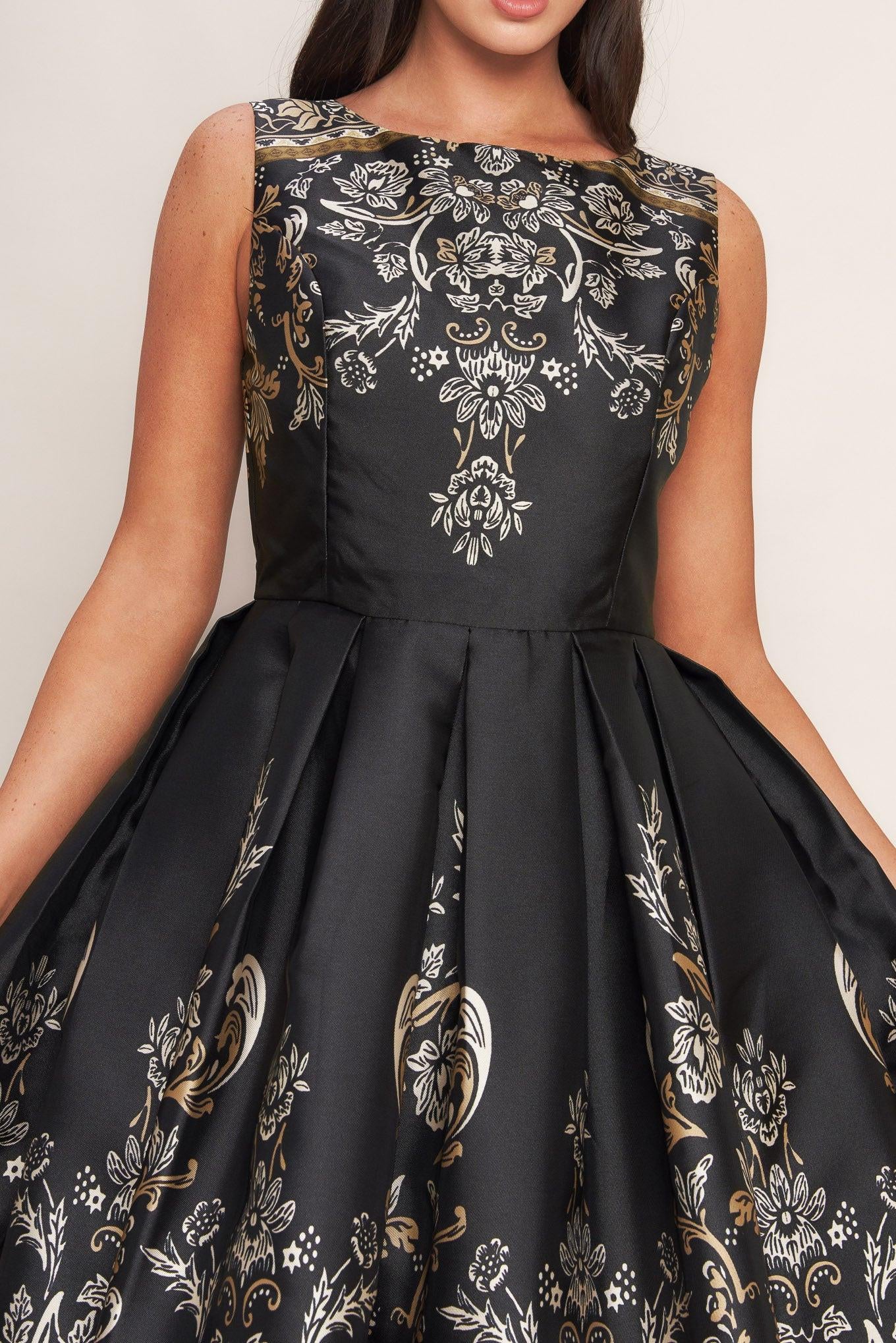 baroque midi dress Womens Sosandar Blue Baroque Print Off The Shoulder Fit & Flare Midi Dress US 14