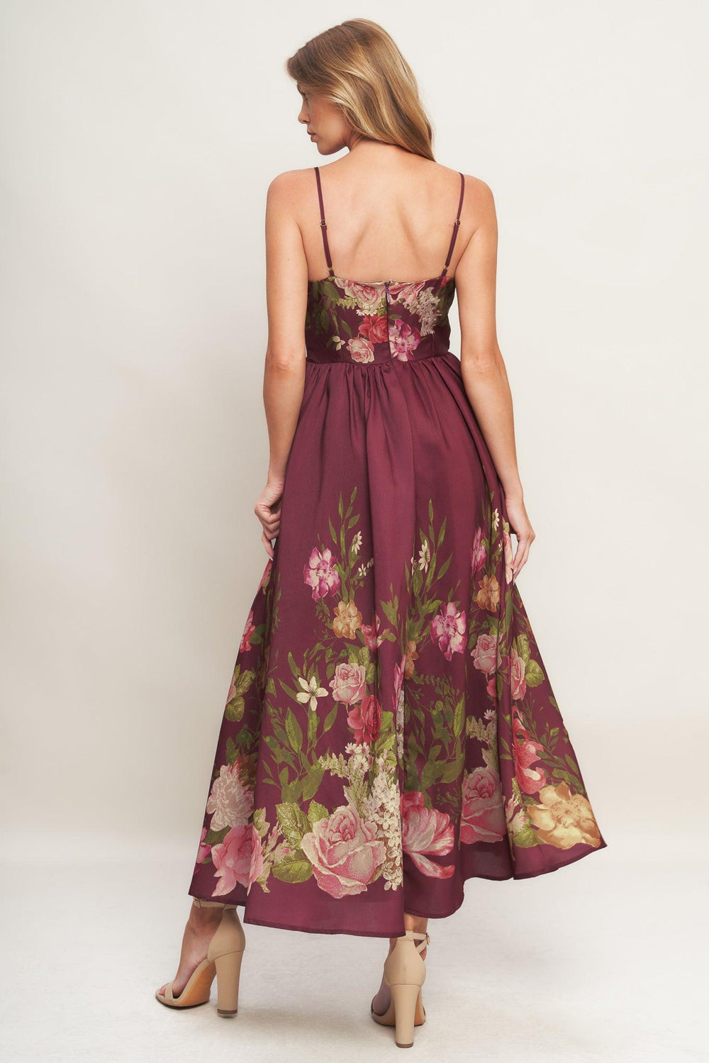 SECRET GARDEN ROMANCE WOVEN ANKLE DRESS.