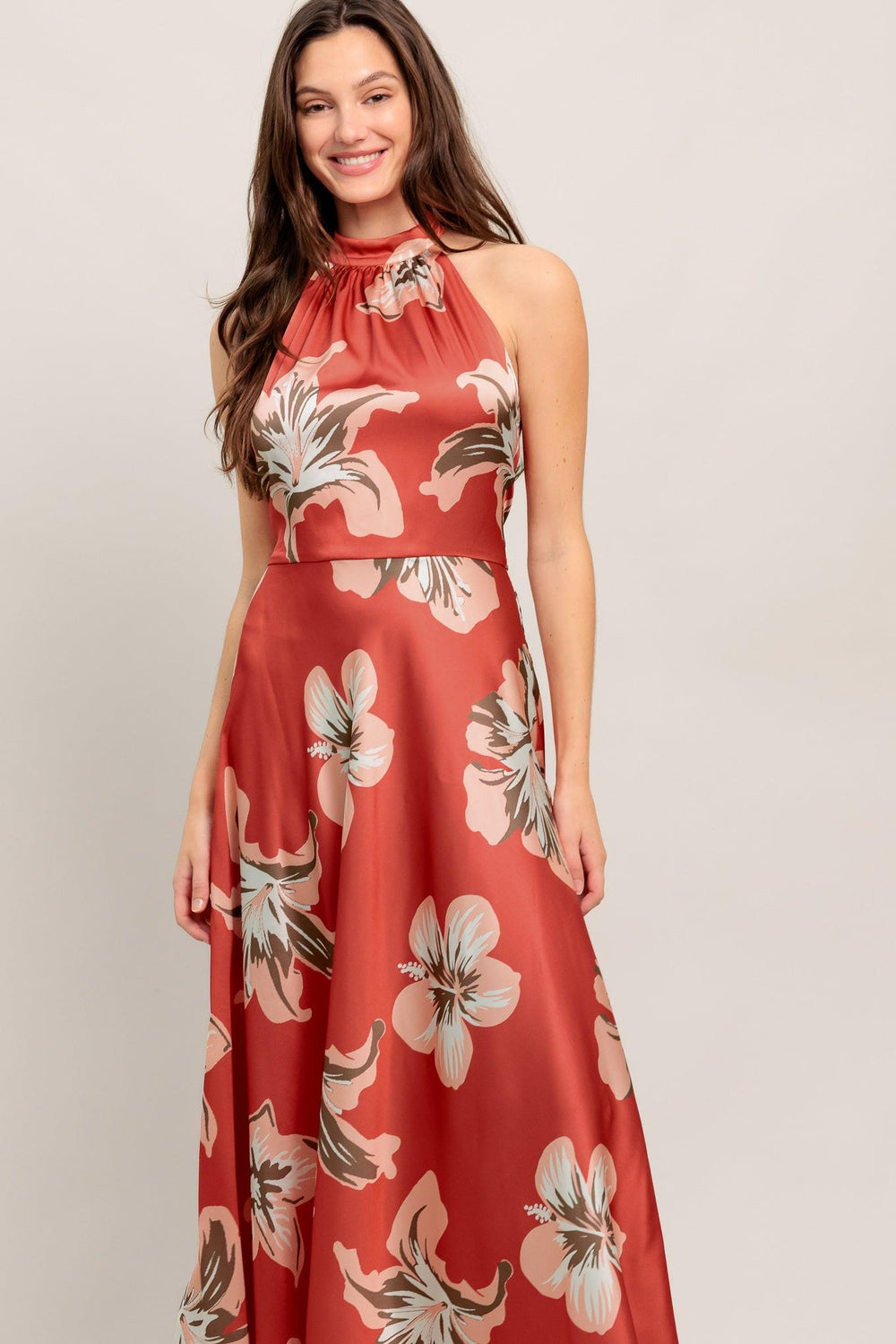 CAN’T LOOK AWAY WOVEN MIDI DRESS.