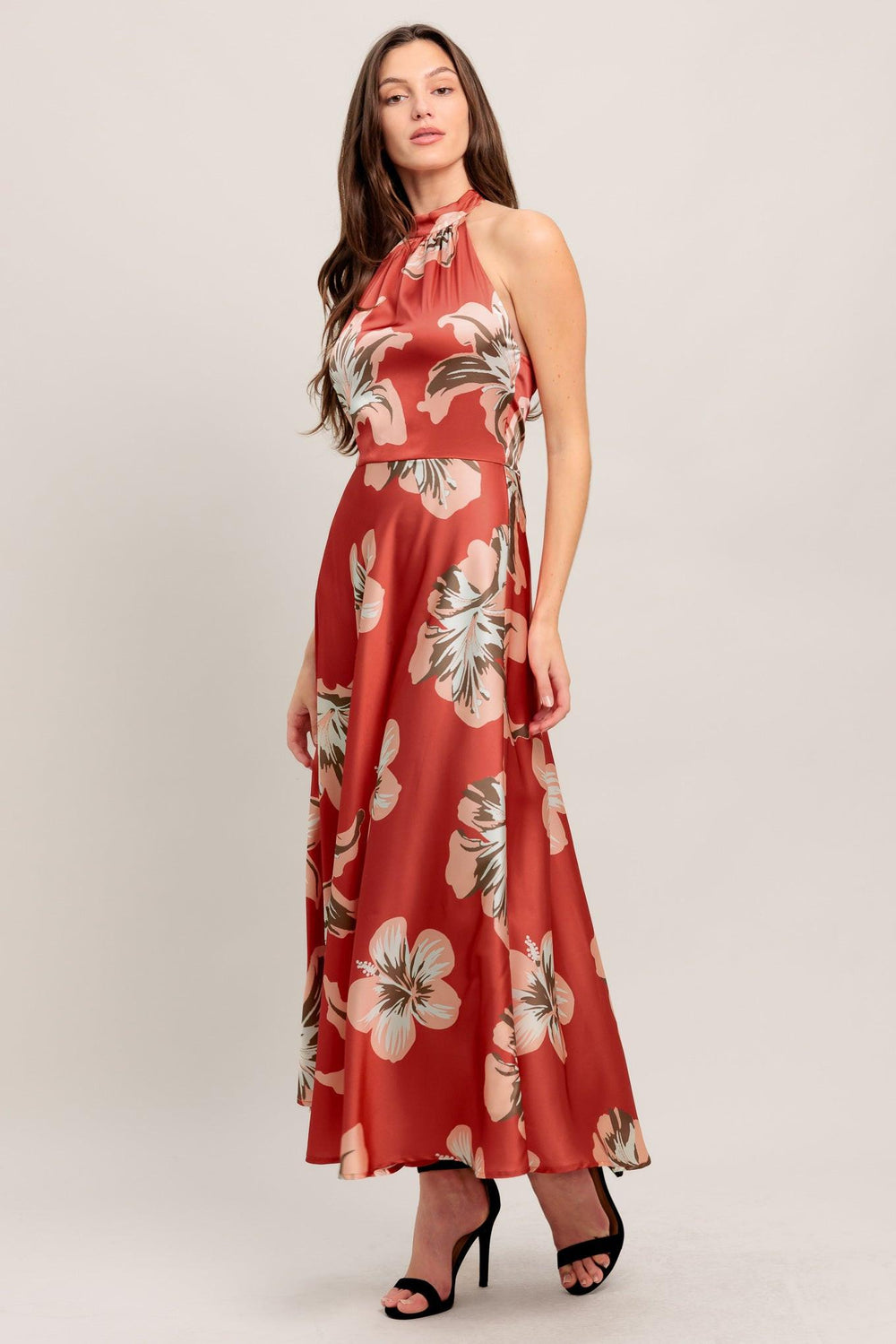 CAN’T LOOK AWAY WOVEN MIDI DRESS.