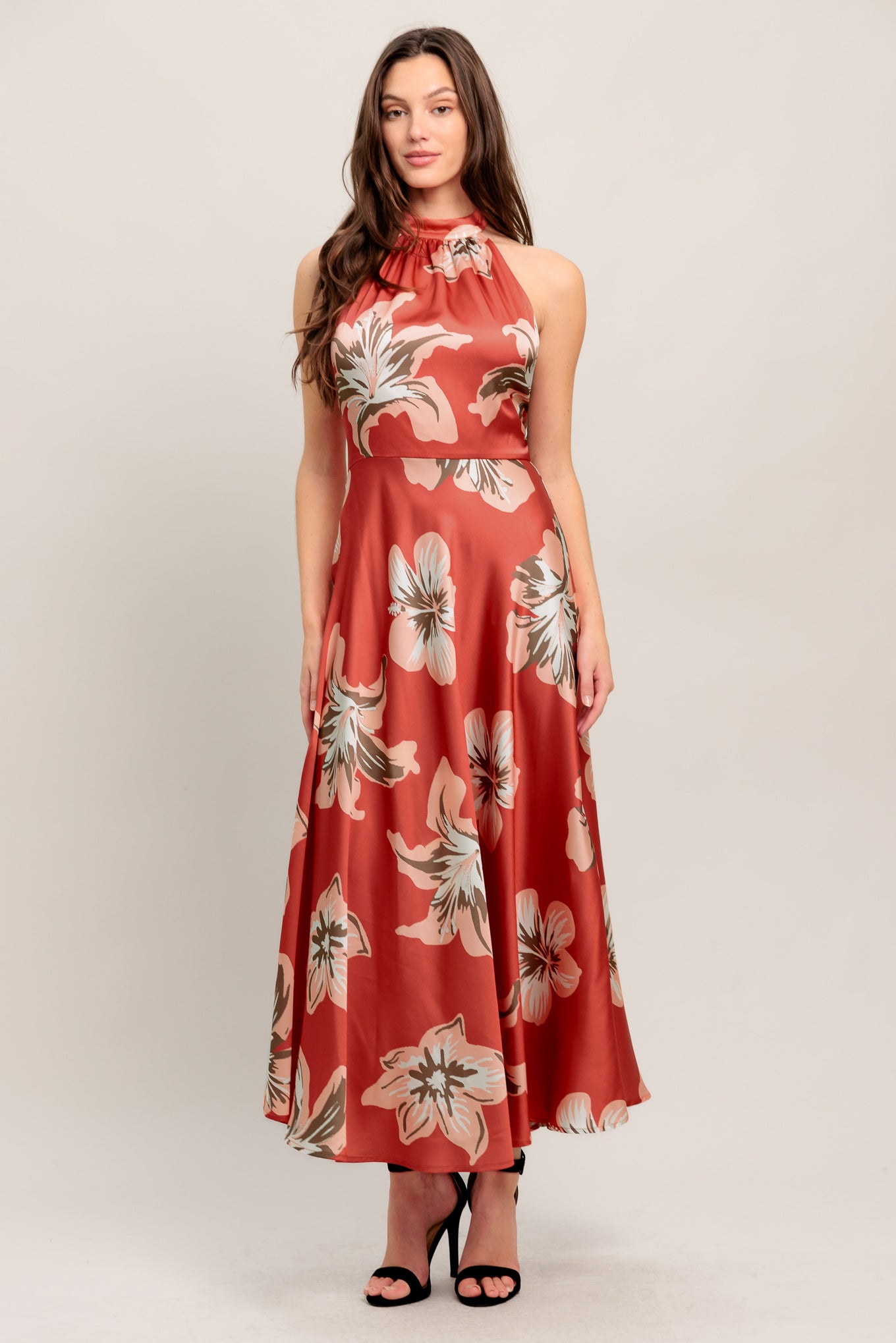 CAN’T LOOK AWAY WOVEN MIDI DRESS