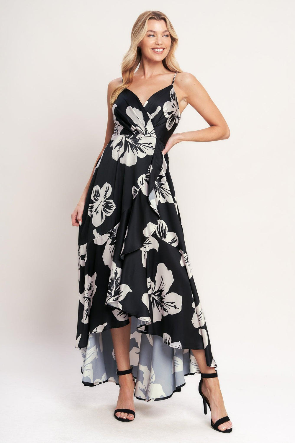 ETERNAL FLORA WOVEN MAXI DRESS.