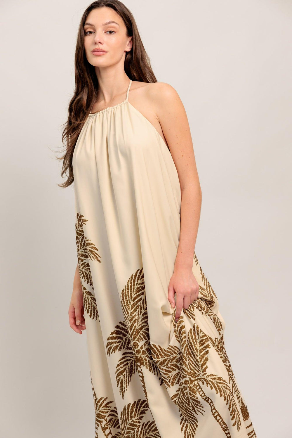 ISLAND STATE WOVEN MAXI DRESS.