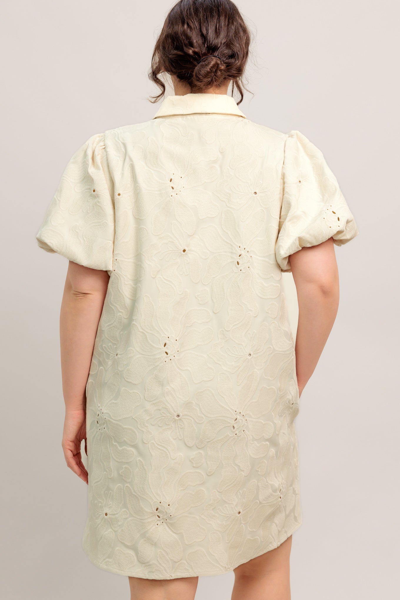 BREATHABLE WEAVE WOVEN MINI DRESS