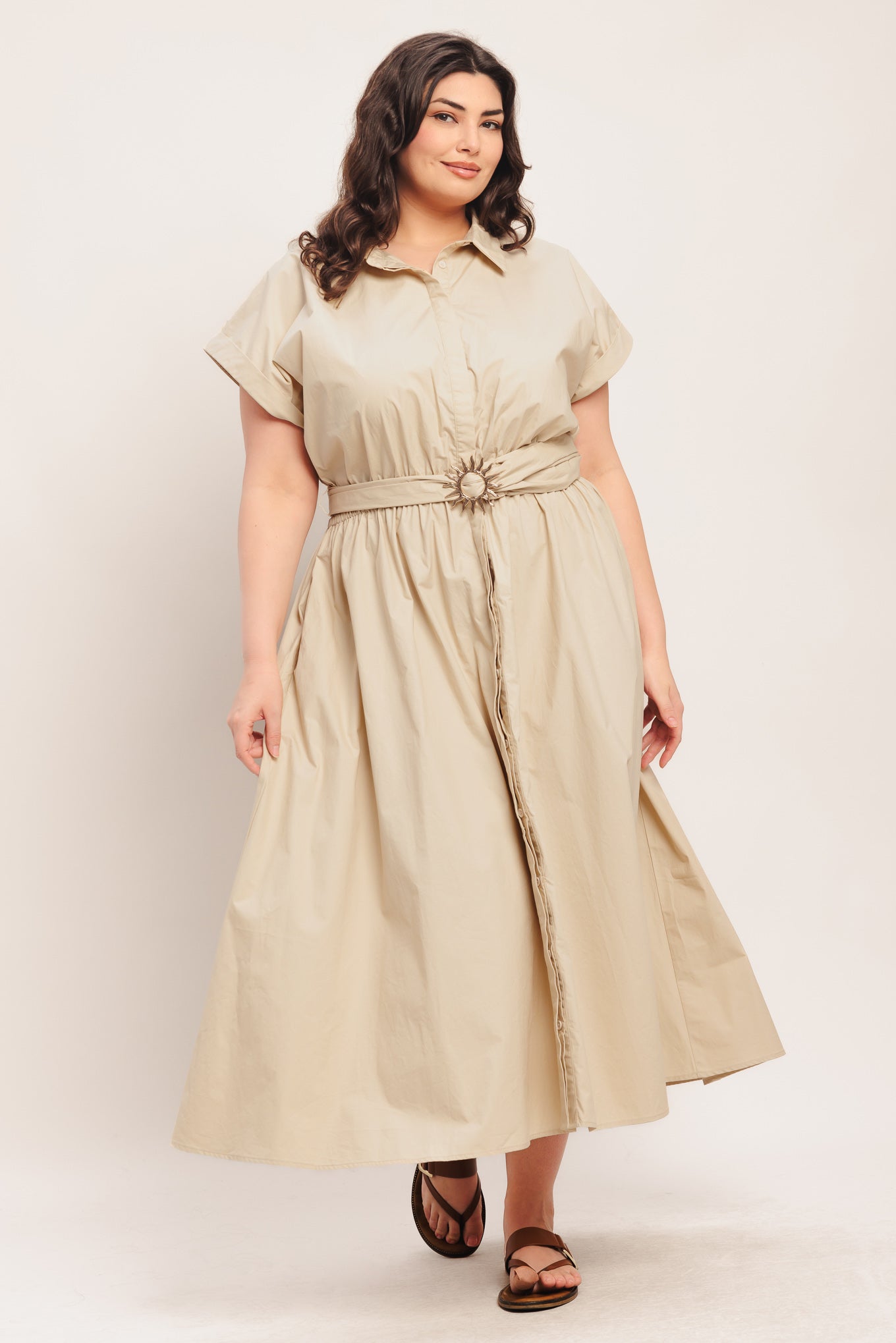 BARE ELEGANCE WOVEN MIDI DRESS - Flying Tomato - DRESSES - Flying Tomato