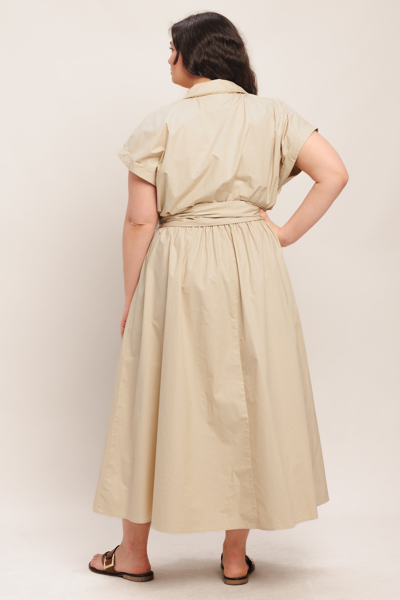 BARE ELEGANCE WOVEN MIDI DRESS - Flying Tomato - DRESSES - Flying Tomato