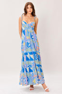 SEASIDE LOVE FLOW WOVEN MAXI DRESS.