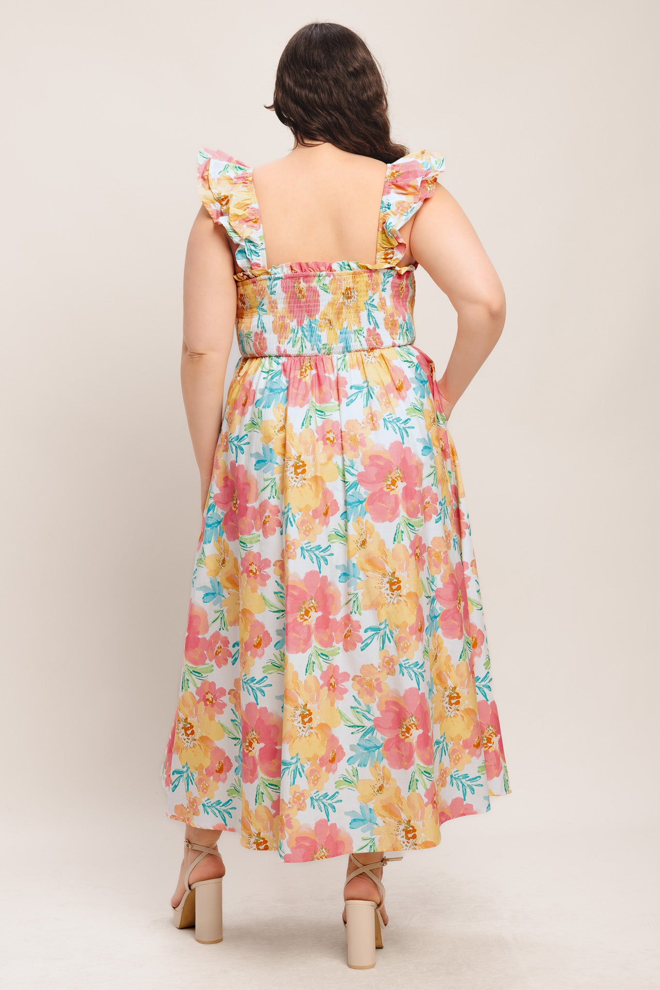 SOFT SUNSHINE WOVEN MIDI DRESS - Flying Tomato - DRESSES - Flying Tomato