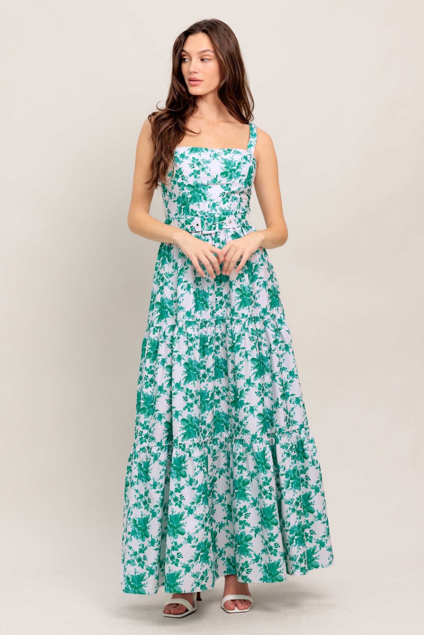 LOVE GROWS HERE WOVEN MAXI DRESS