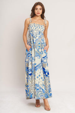 COASTAL DREAM WOVEN MAXI DRESS.