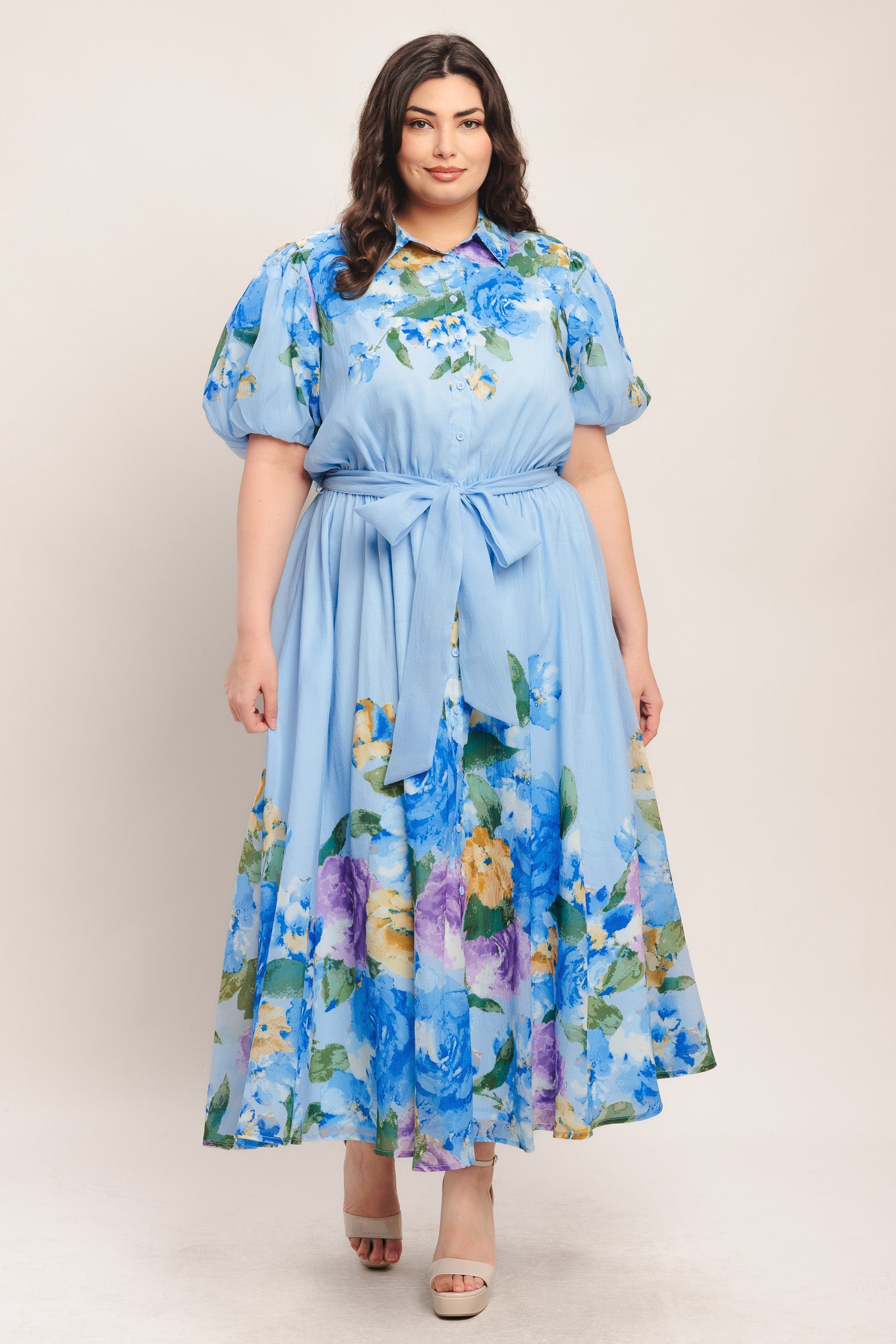 SPRINGTIME SWEETHEART WOVEN MIDI DRESS - Flying Tomato - DRESSES - Flying Tomato