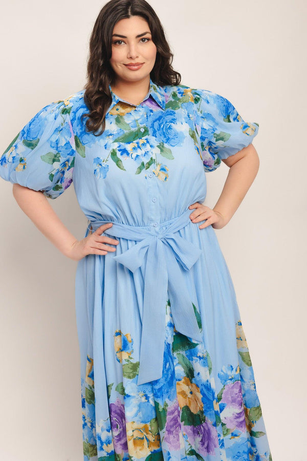 SPRINGTIME SWEETHEART WOVEN MIDI DRESS - Flying Tomato - DRESSES - Flying Tomato