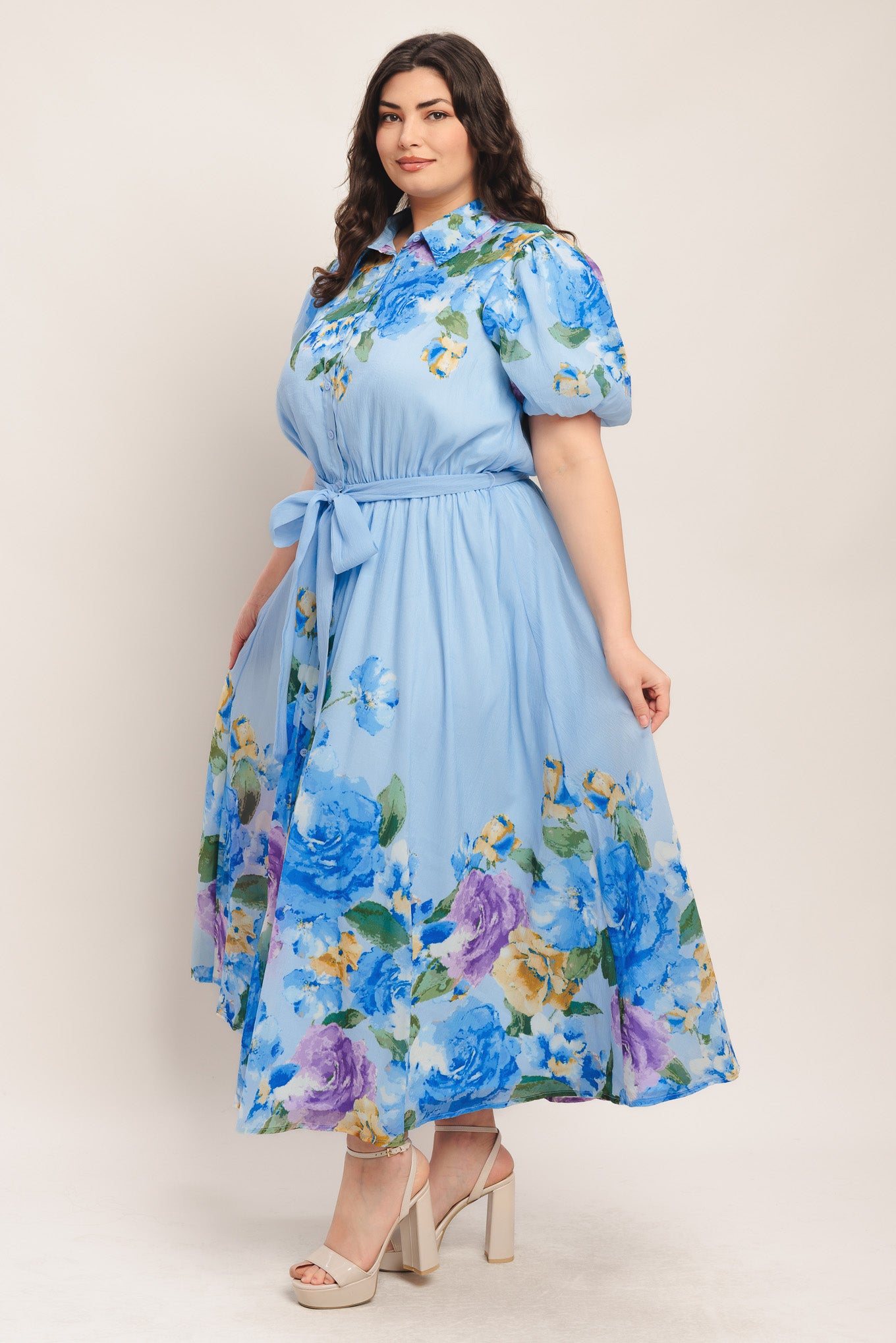 SPRINGTIME SWEETHEART WOVEN MIDI DRESS - Flying Tomato - DRESSES - Flying Tomato