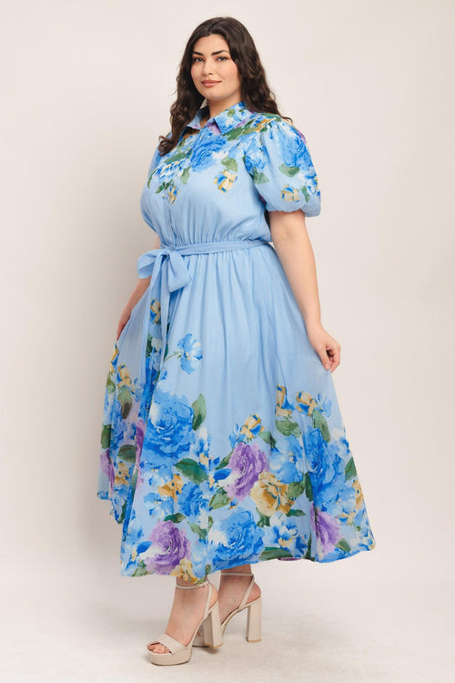 SPRINGTIME SWEETHEART WOVEN MIDI DRESS - Flying Tomato - DRESSES - Flying Tomato