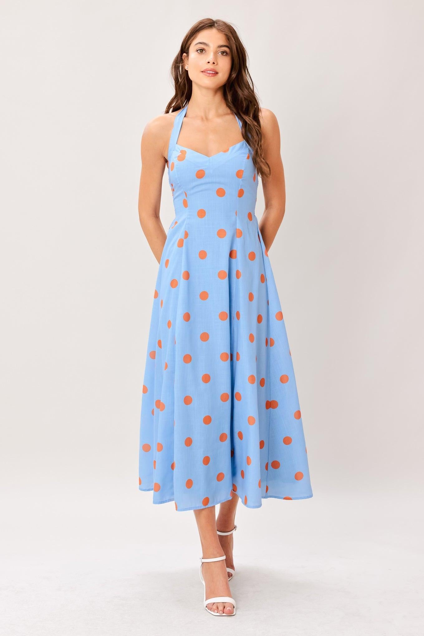 COTTON CANDY SKY WOVEN MIDI DRESS l FLYING TOMATO – Flying Tomato