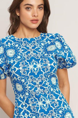 CITY VIBE WOVEN MINI DRESS.