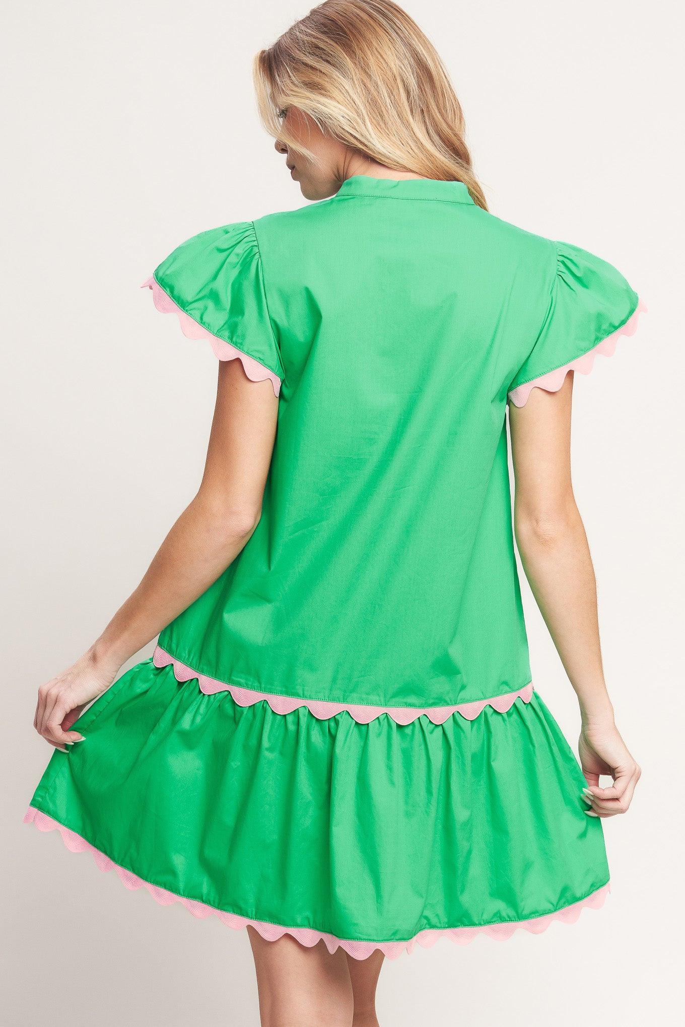 PRETTY IN GREEN WOVEN MINI DRESS l FLYING TOMATO Flying Tomato PRETTY IN GREEN WOVEN MINI DRESS l FLYING TOMATO Flying Tomato