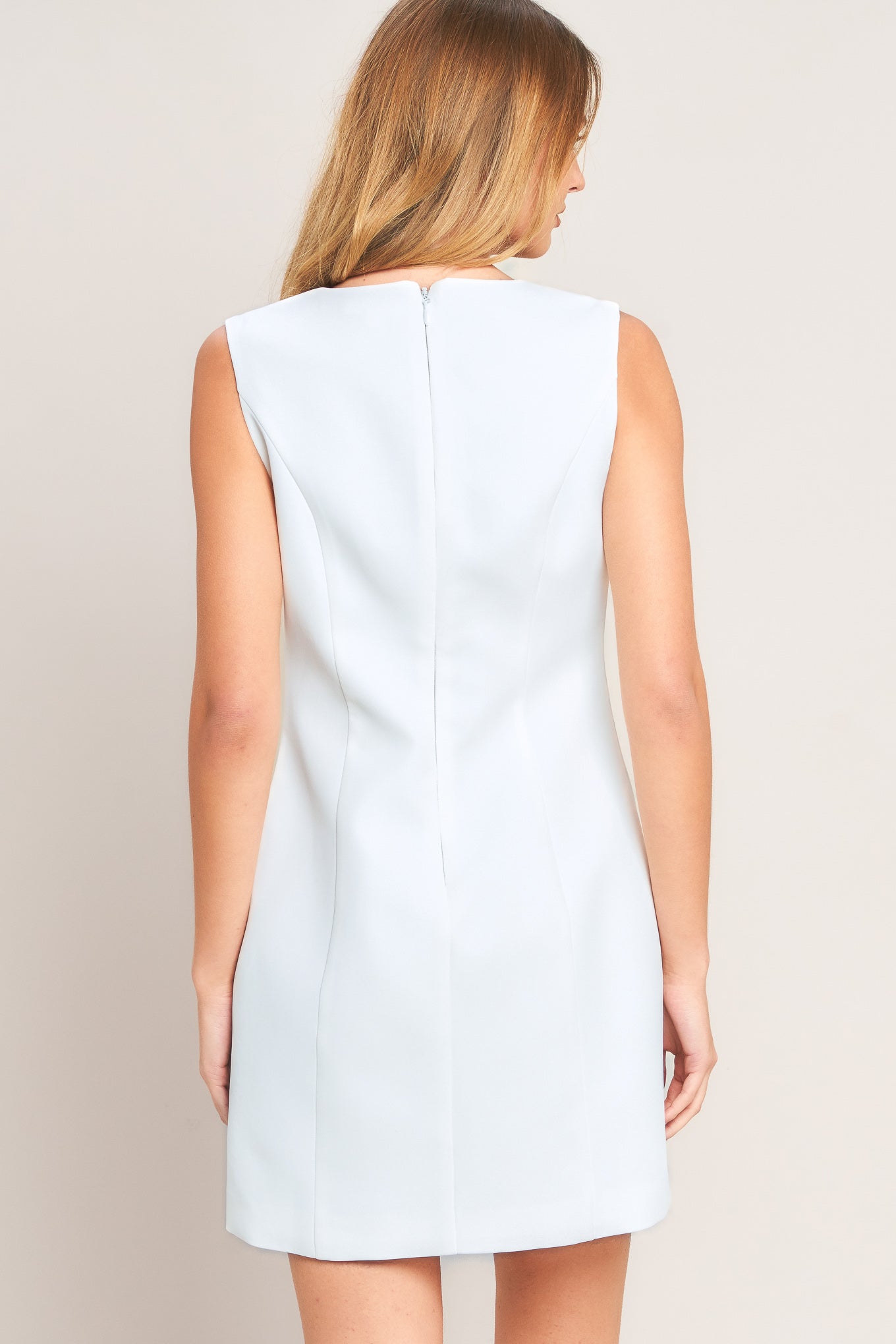 SWEET CITY CHARM WOVEN SHIFT DRESS