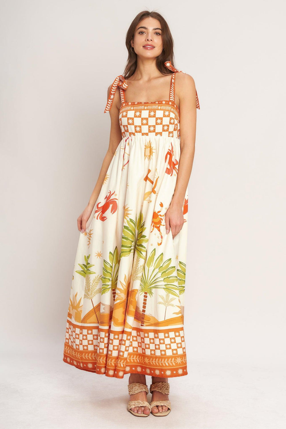 PALM COAST DREAM WOVEN MAXI DRESS.