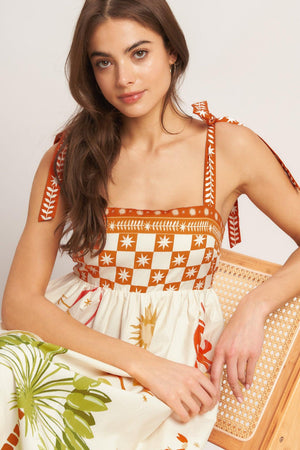 PALM COAST DREAM WOVEN MAXI DRESS.