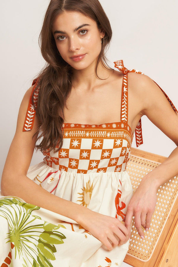 PALM COAST DREAM WOVEN MAXI DRESS.