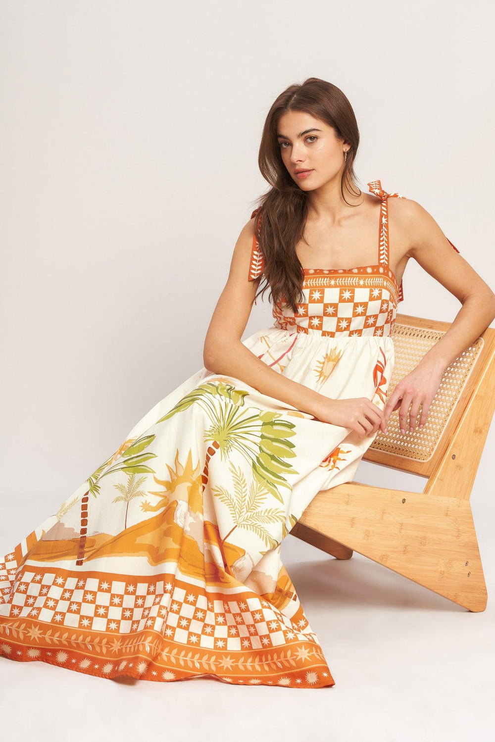 PALM COAST DREAM WOVEN MAXI DRESS.