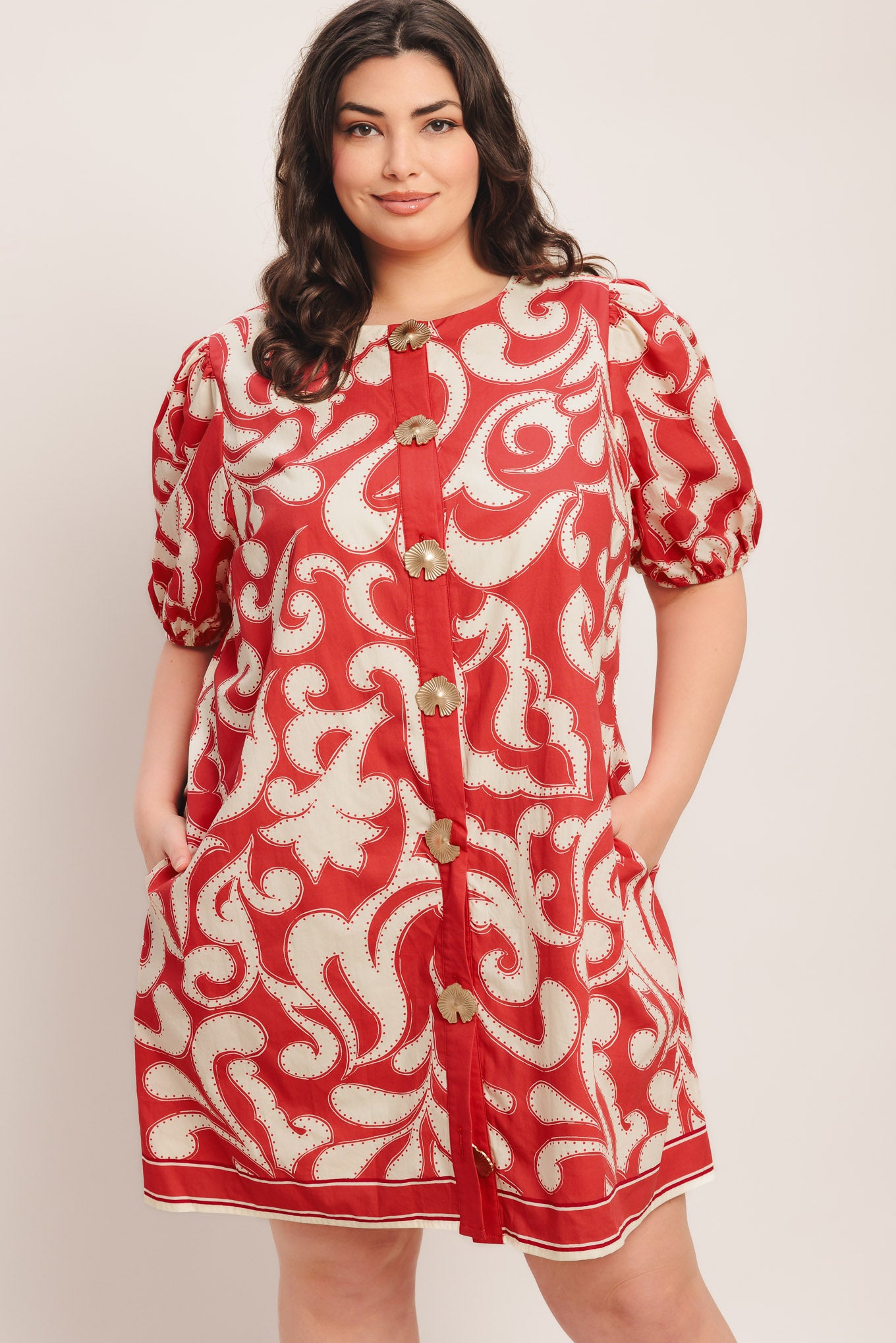 STRAIGHT & STRONG WOVEN MINI DRESS - Flying Tomato - DRESSES - Flying Tomato