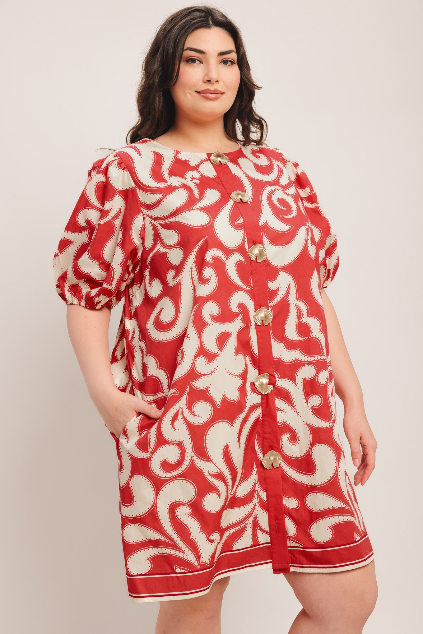 STRAIGHT & STRONG WOVEN MINI DRESS - Flying Tomato - DRESSES - Flying Tomato