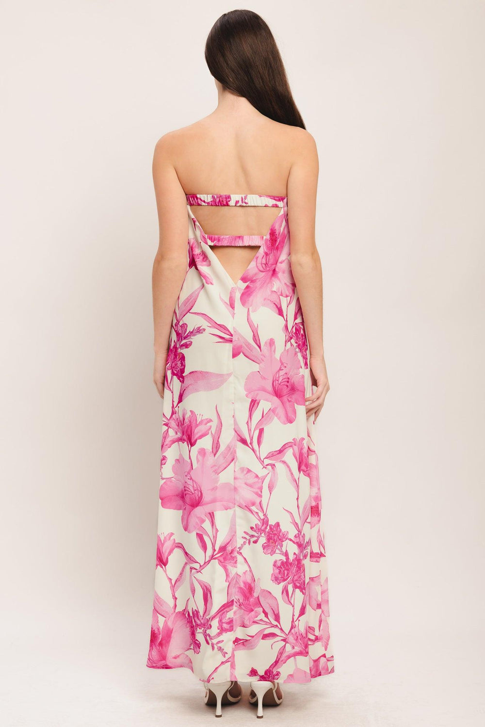 SOFT ROSE ESCAPE WOVEN ANKLE DRESS.