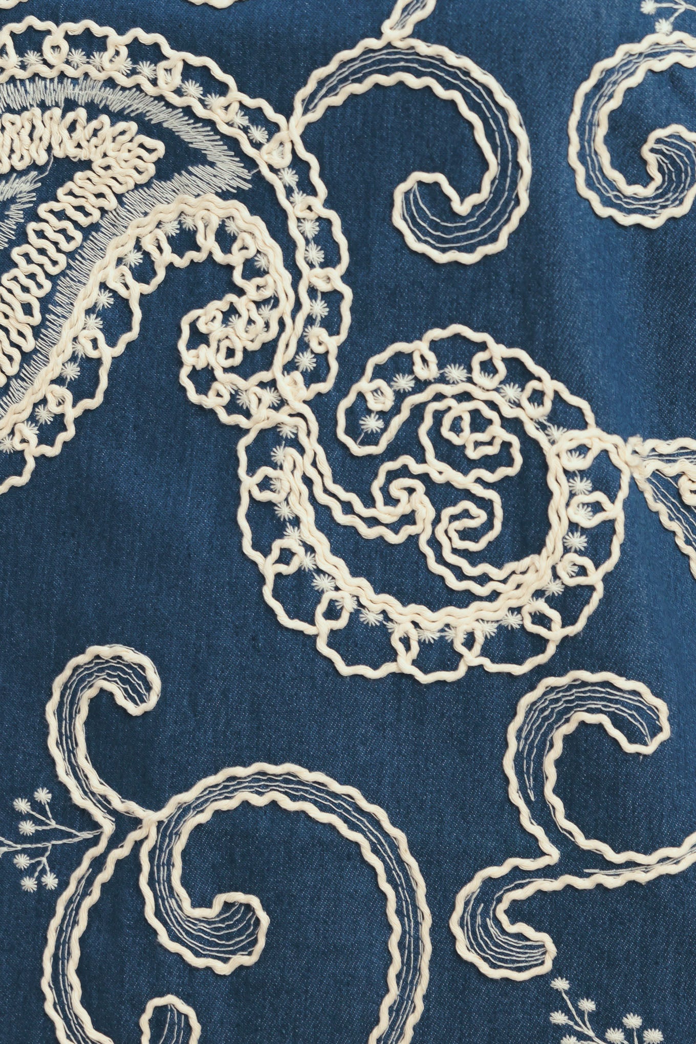 
A lightweight embroidered denim mini dress featuring straight neckline, straps and solid back

Details:

Self : 100% Cotton
Contrast : 100% Cotton

Size &amp; Fit

- Model is 5`8" And Wearing Size Small
- Measurements Taken From Size Small
- Approx. Length: 34"